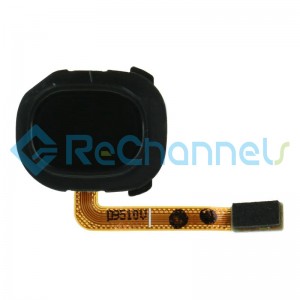 For Samsung Galaxy A20e SM-A202 Fingerprint Sensor Flex Cable Replacement - Black - Grade S+