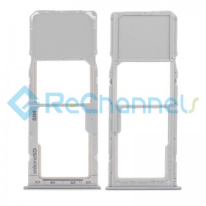 For Samsung Galaxy A20 SM-A205/A30 SM-A305/A50 SM-A505 SIM Card Tray Replacement (Single SIM) - White - Grade S+