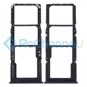 For Samsung Galaxy A30s SM-A307 SIM Card Tray Replacement (Dual SIM) - Black - Grade S+