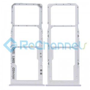 For Samsung Galaxy A30s SM-A307 SIM Card Tray Replacement (Dual SIM) - White - Grade S+
