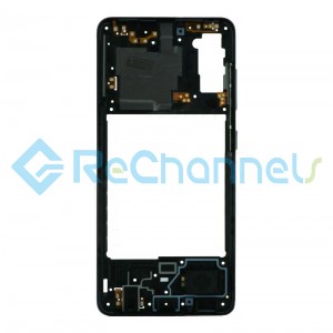For Samsung Galaxy A41 SM-A415 Middle Frame Replacement - Black - Grade S+