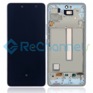 For Samsung Galaxy A53 5G SM-A536 LCD Screen and Digitizer Assembly with Frame Replacement - Blue - Grade S+