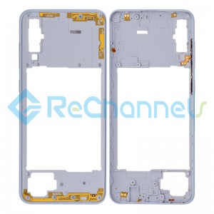 For Samsung Galaxy A70 SM-A705 Middle Frame Replacement - White - Grade S+