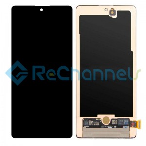 For Samsung Galaxy A71 SM-A715 LCD Screen and Digitizer Assembly Replacement - Black - Grade S+