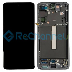 Samsung Galaxy S21 FE 5G LCD Screen and Digitizer Assembly with Frame Replacement - Purple/Lavender - Grade S+