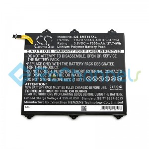 For Samsung Galaxy TAB E 9.6 EB-BT567ABA Battery Replacement - Grade S+