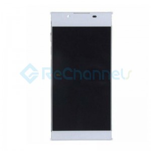 For Sony Xperia L1 LCD Screen and Digitizer Assembly Replacement  with Front Housing - White -  Grade S