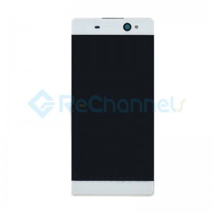 For Sony Xperia XA Ultra LCD Screen and Digitizer Assembly with Front Housing Replacement - White - Grade S+