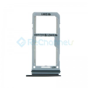 For Samsung Galaxy S8 Plus G955F Dual SIM Card Tray Replacement - Midnight Black - Grade S+