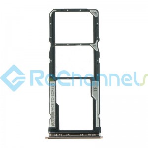 For Xiaomi Redmi Note 10 Pro SIM Card Tray Replacement (DUAL SIM) - Gold - Grade S+