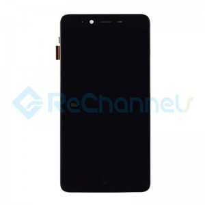 For Xiaomi Redmi Note 2 LCD Screen and Digitizer Assembly with Front Housing Replacement - Black - Grade S