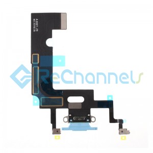 For Apple iPhone XR Charging Port Flex Cable Replacement - Blue - Grade S+