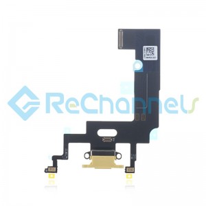 For Apple iPhone XR Charging Port Flex Cable Replacement - Yellow - Grade S+